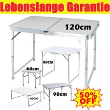 Alu Campingtisch h henverstellbar Picknicktisch Klapptisch Koffertisch Farbwahl