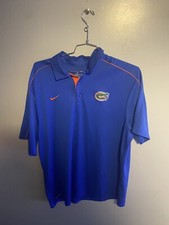 University of Florida Gators Nike Dri-Fit Polo Golf Shirt Blue Mens XL