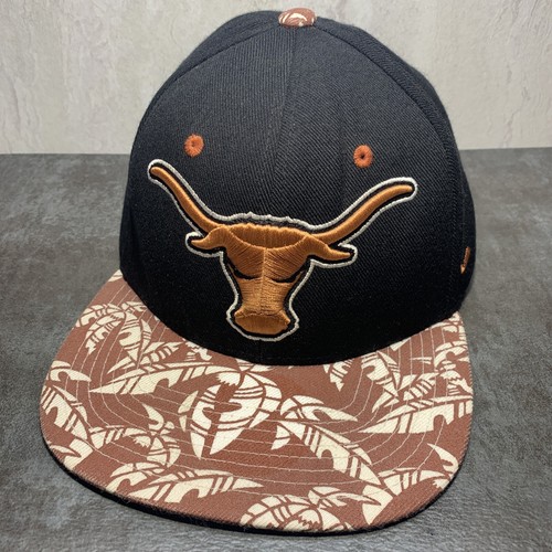 Texas Longhorns Hat Retro Zephyr “Tradewind" Flat Bill SnapBack Cap Z Hat H25 - Picture 5 of 10