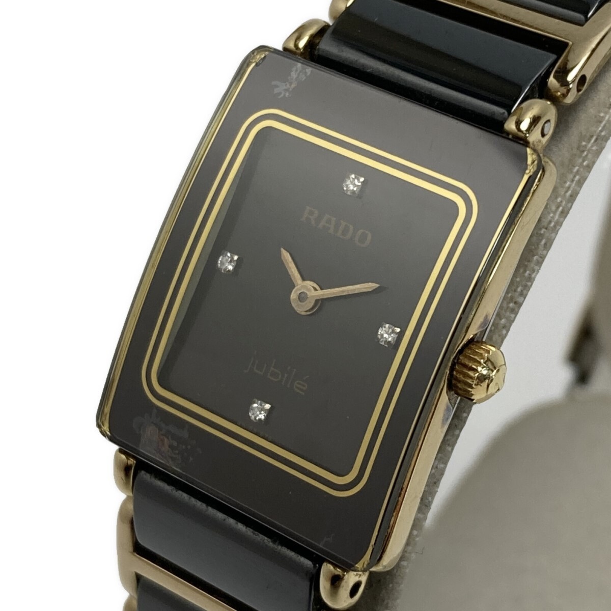 RADO jubilé 時計 黒金 4P RADO Jubilee 4P Diamond 15.0283.3