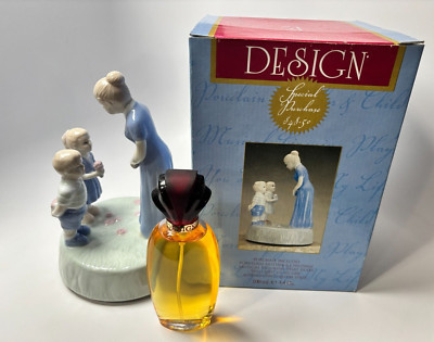 French Fragrances Design 3.4 oz Fine Parfum Spray Original Formula w/Music Box