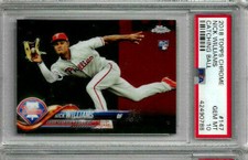 2018 Topps Chrome Nick Williams Catching Ball Gem Mint PSA 10 RC