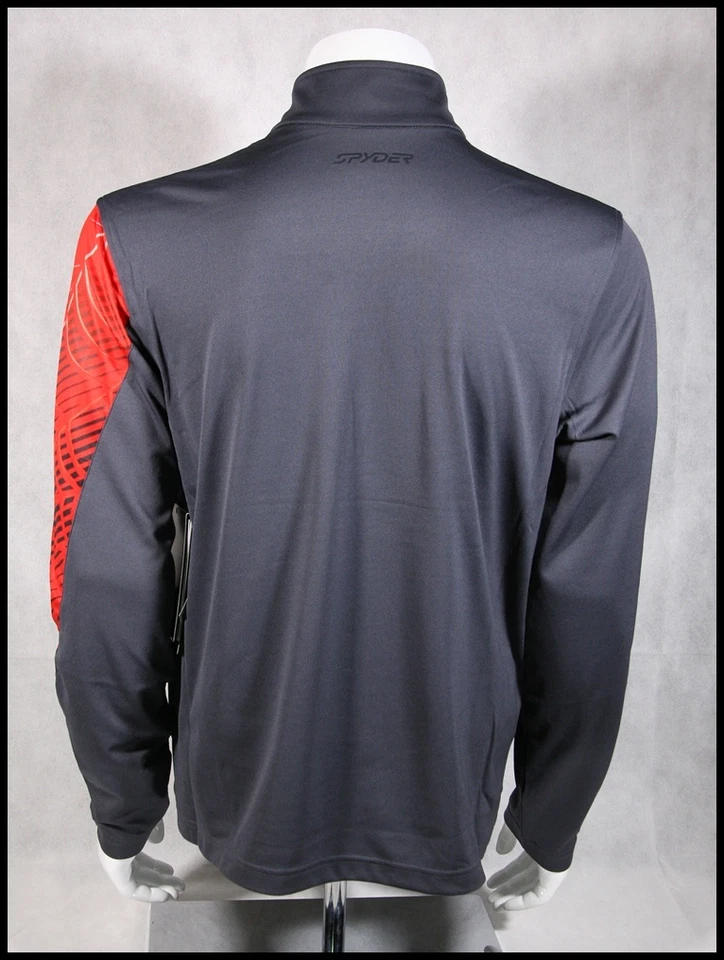 $95 NEW SPYDER ANGLE BASE LAYER T-NECK DRY WEB SKI SHIRT MENS M L SLATE - Image 3 of 4