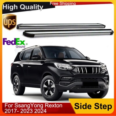 Passt für 2017-2023 2024 SsangYong Rexton 2PCS Fixed Running Board Side Step
