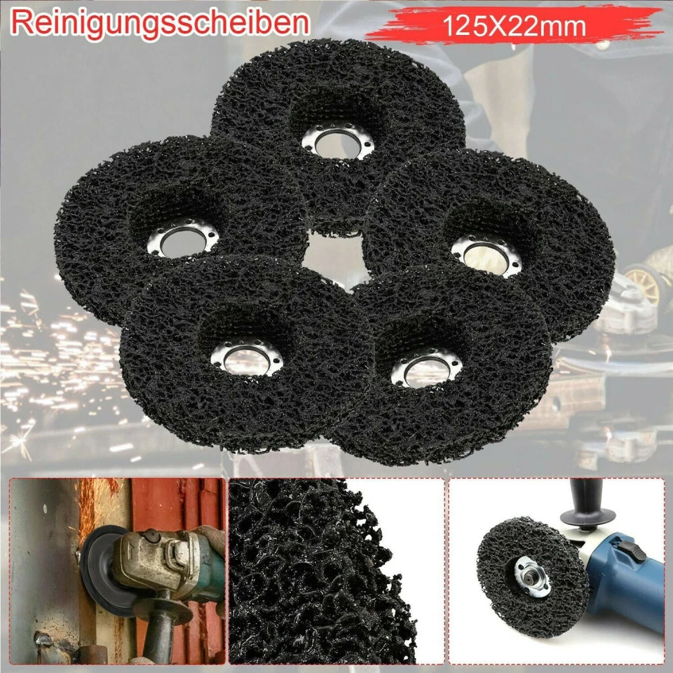 10x Rostio CSD Scheibe CBS Grob-Reinigungsscheibe Winkelschleifer 125mm Schwarz - Bild 4 von 4