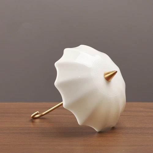 Creative Filter Net Porcelain Umbrella Design Ceramic Strainer To Filter Tea New - Picture 11 of 20