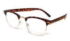 Calabria 5921R Classic Reading Glasses 23 Colors Powers Black or Tortoise Brown