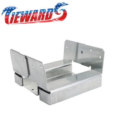 TIEWARDS ABA66Z ZMAX Galvanized 14-Gauge 6x6 Adjustable Post Base