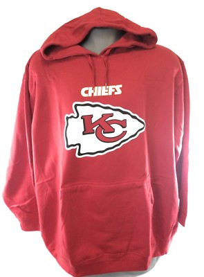 Womens Majestic NFL Kansas City Chiefs Screen Print Football Pullover Hoodie