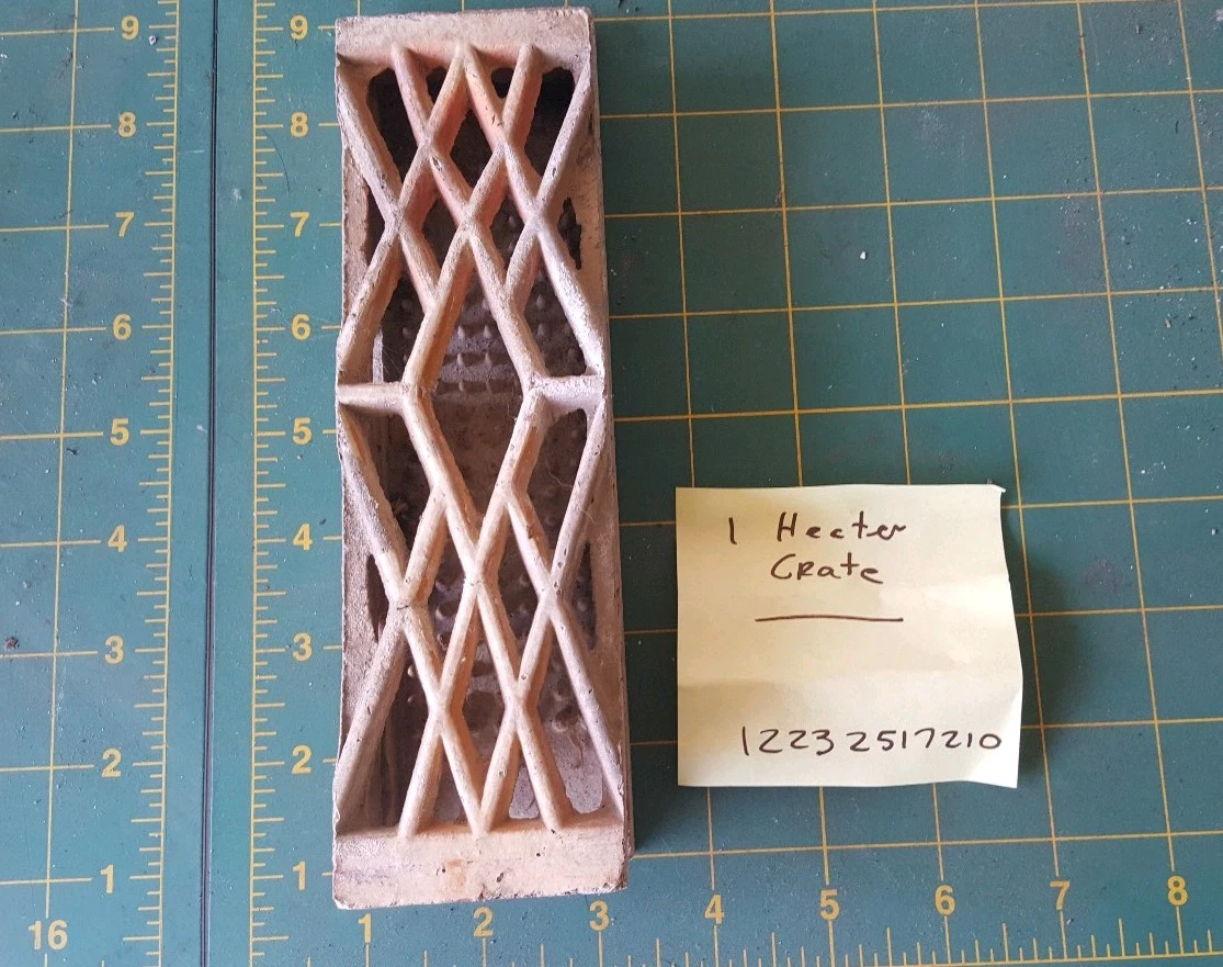 12232517210. Vintage Dearborn Gas Heater Radiant Ceramic Insert Grate. Only  1 | eBay