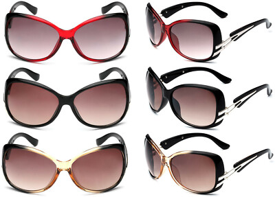 LOT 3 Oversized Unique Design Sunglasses Women Teen Girls Fashion Cateye Glasses