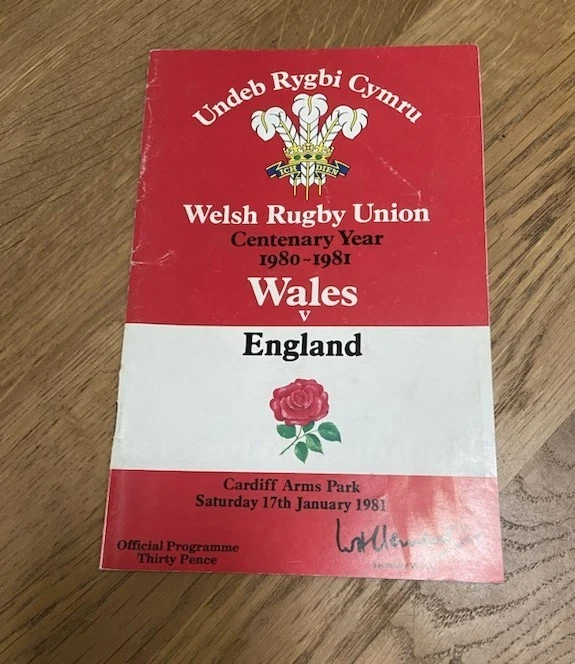 PROGRAMME INTERNATIONAL RUGBY LEAGUE GRANDE-BRETAGNE V FRANCE 1983 193748582328