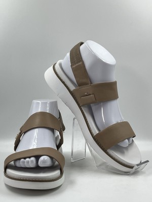 Cole Haan ZeroGrand Global Double Band Sandal Amphora Leather/Optic White Sz 9B