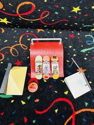 Toy Machine Tech Deck Mini Skateboards With Accessories And Ramps