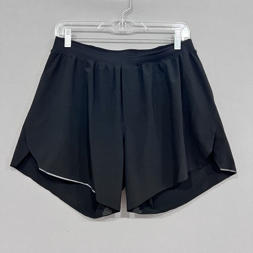 Lululemon Shorts Men Large Black Fast Free Lined Perforated Swift Fabric 6"insea