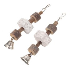 2 Pcs Hamster Mineral Chews Small Animal Toy Bunny Toys Rabbits for