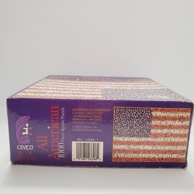All American USA Flag Stamps Puzzle 1000 Piece Ceaco Adult Jigsaw Diana van Nes