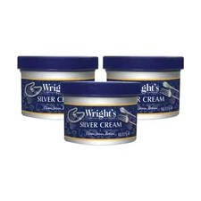 Wright's Silver Cleaner and Polish Cream - 8 Oz 3 PACK