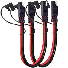 10AWG SAE Extension Cable 2 Pack SAE to SAE Quick Disconnect Wire Harness