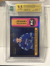 2018-19 O-Pee-Chee Platinum Elias Pettersson Retro Rookie Blue RC #/149 MNT 9.5