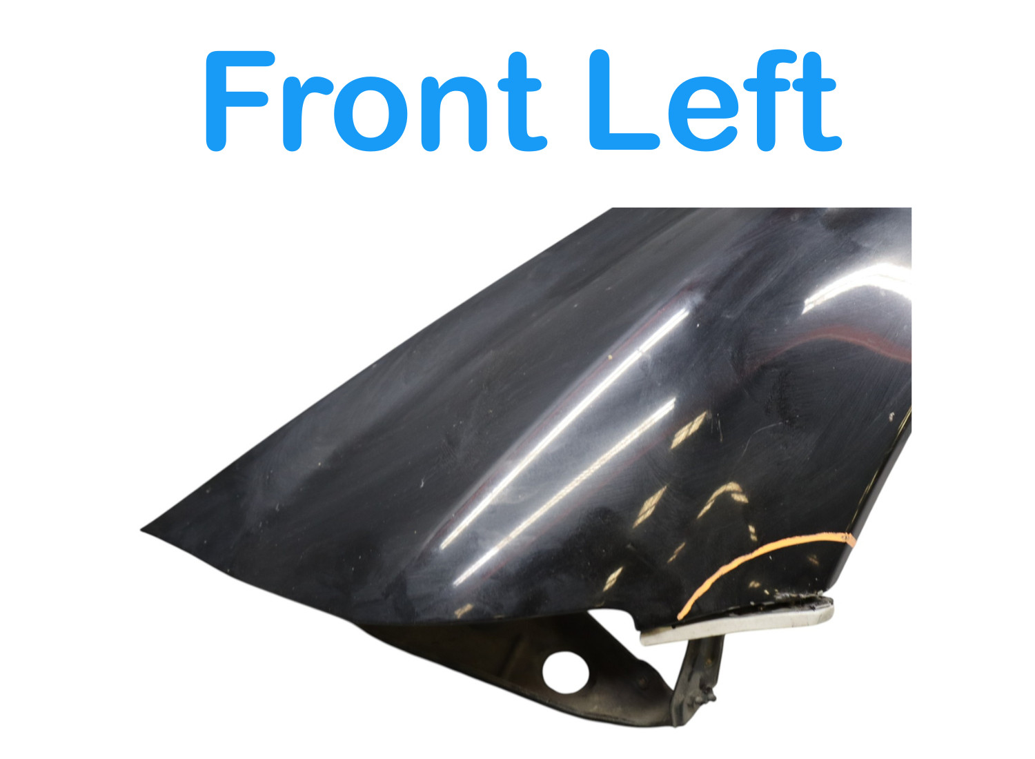 03-13 Maserati Quattroporte M139 Left Driver Side Fender Assembly Black OEM
