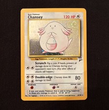 Pokémon TCG Chansey 3/130 Base Set 2 Holo Rare (SWIRL) NM on eBay