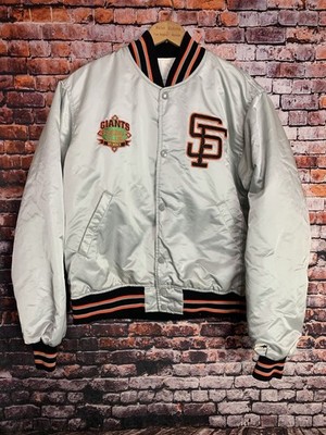 Light Gray Medium San Francisco Giants Satin Starter Jacket Diamond Collection