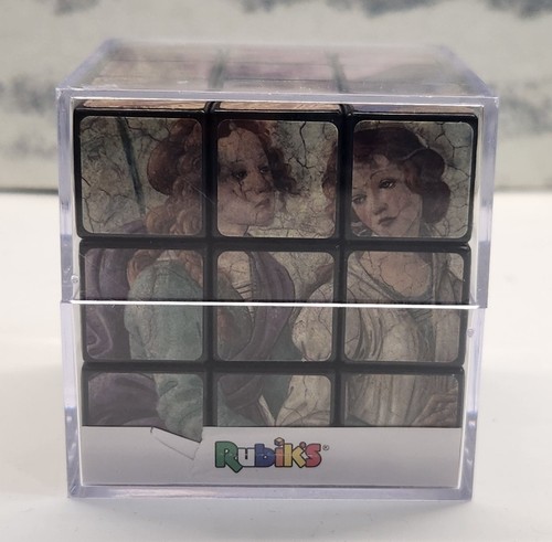 Louvre promo Rubik's brand twisty puzzle art on brain teaser