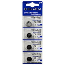 4 BRAND New-Lithium Battery-3V-cr1220 /cr 1220-Fast Shipping from San Diego!