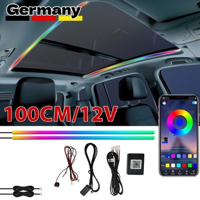 Auto LED Ambientebeleuchtung Innenraumbeleuchtung Dach Lichtleiste App Control.