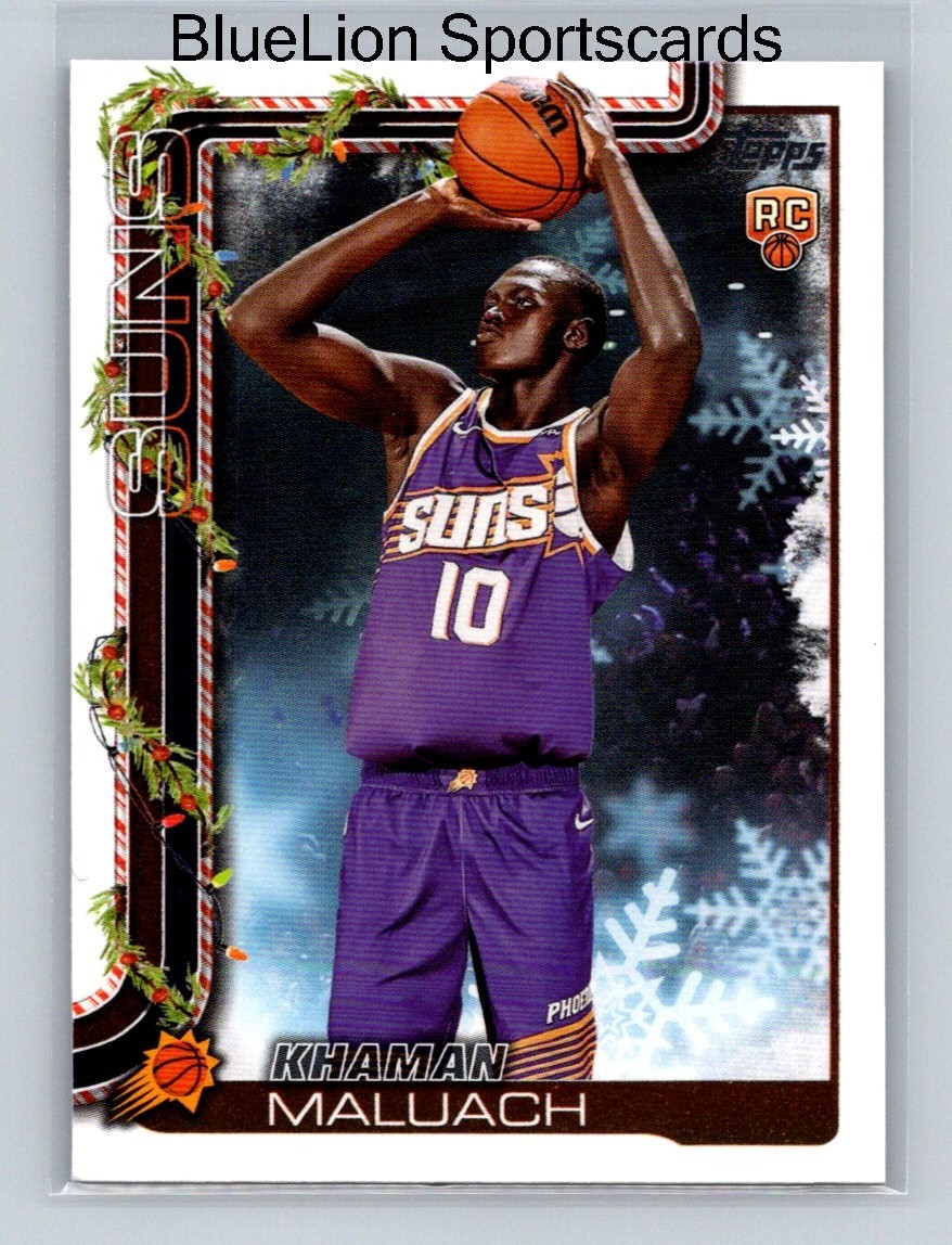 2025-26 Topps Holiday #H170 Khaman Maluach RC Phoenix Suns