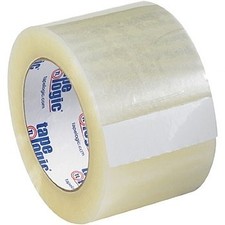 3" x 55 yds. 3.1 mil Clear Tape Logic 131 Quiet Carton Sealing Tape-qty 24