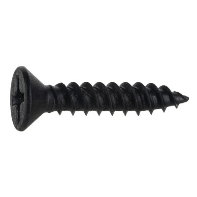 #6 x 3/4'' Black Phillips Flat TwinFast Wood Screws (100 pcs)