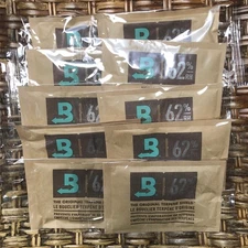 Boveda 62%  ~ Size 60g ~ 2-Way Humidity Control ~ 10 Ct ~ Individually Sealed