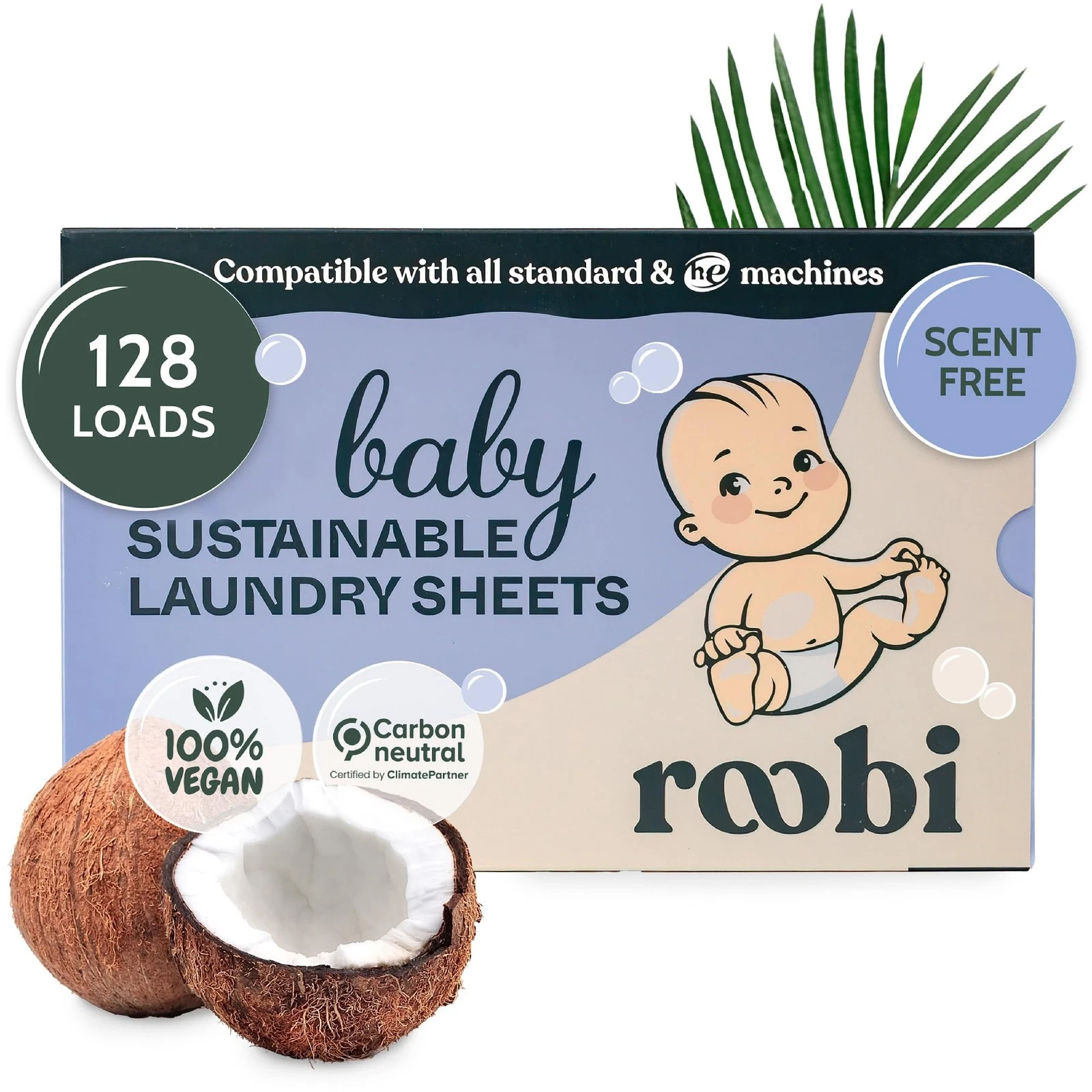 Baby Laundry Detergent Sheets. Specially Formulated for Sensitive Skin. Newbo...