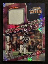 Terrell Davis 16/25 Spectra Patch Championship Gear SB XXXIII Broncos