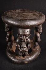 Afrikanische Alte Bamun Hocker / Stool Kamerun  Africa Afrika Afrique 2429