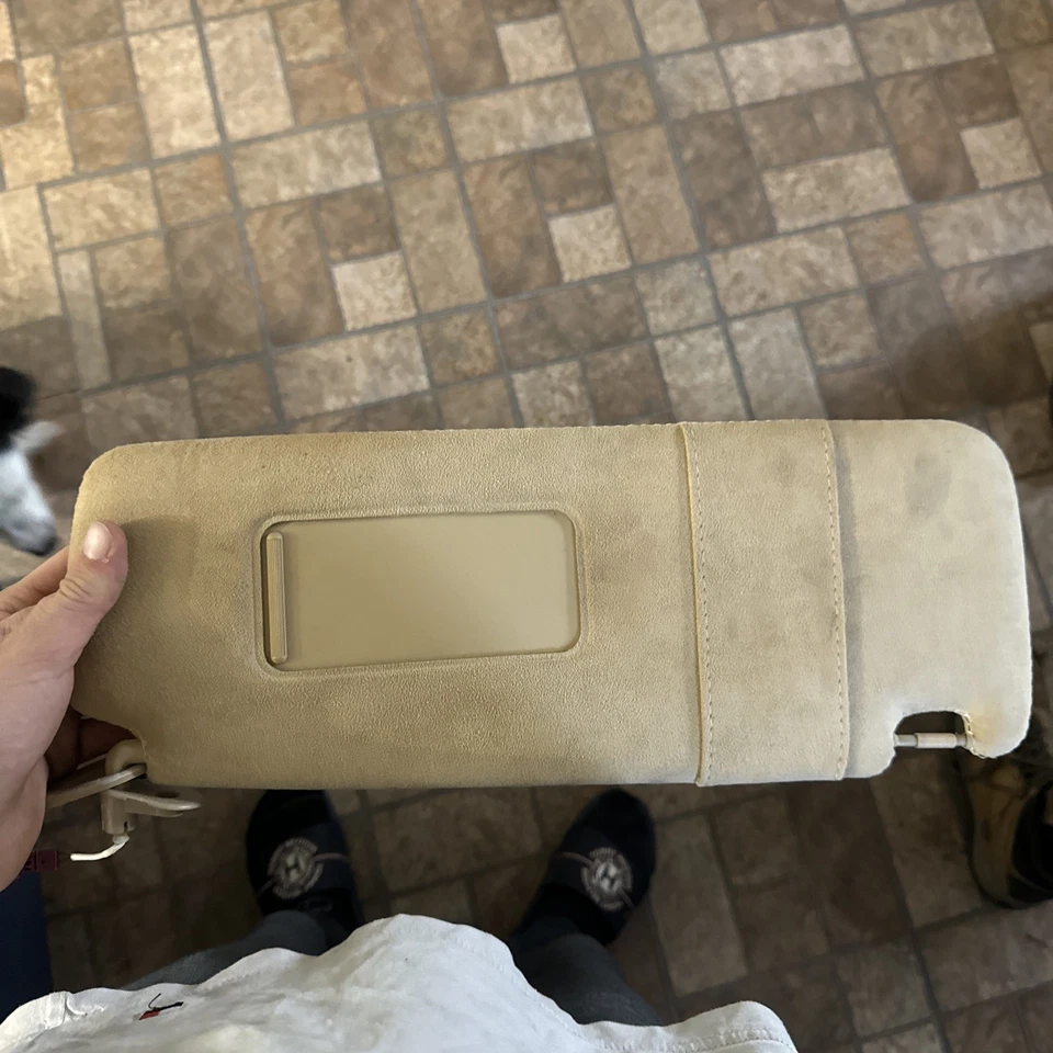 02-08 e65 E66 BMW 745I 750LI 760I PARASOLES PAR GAMUZA ALCANTARA beige Foto 2 de 4