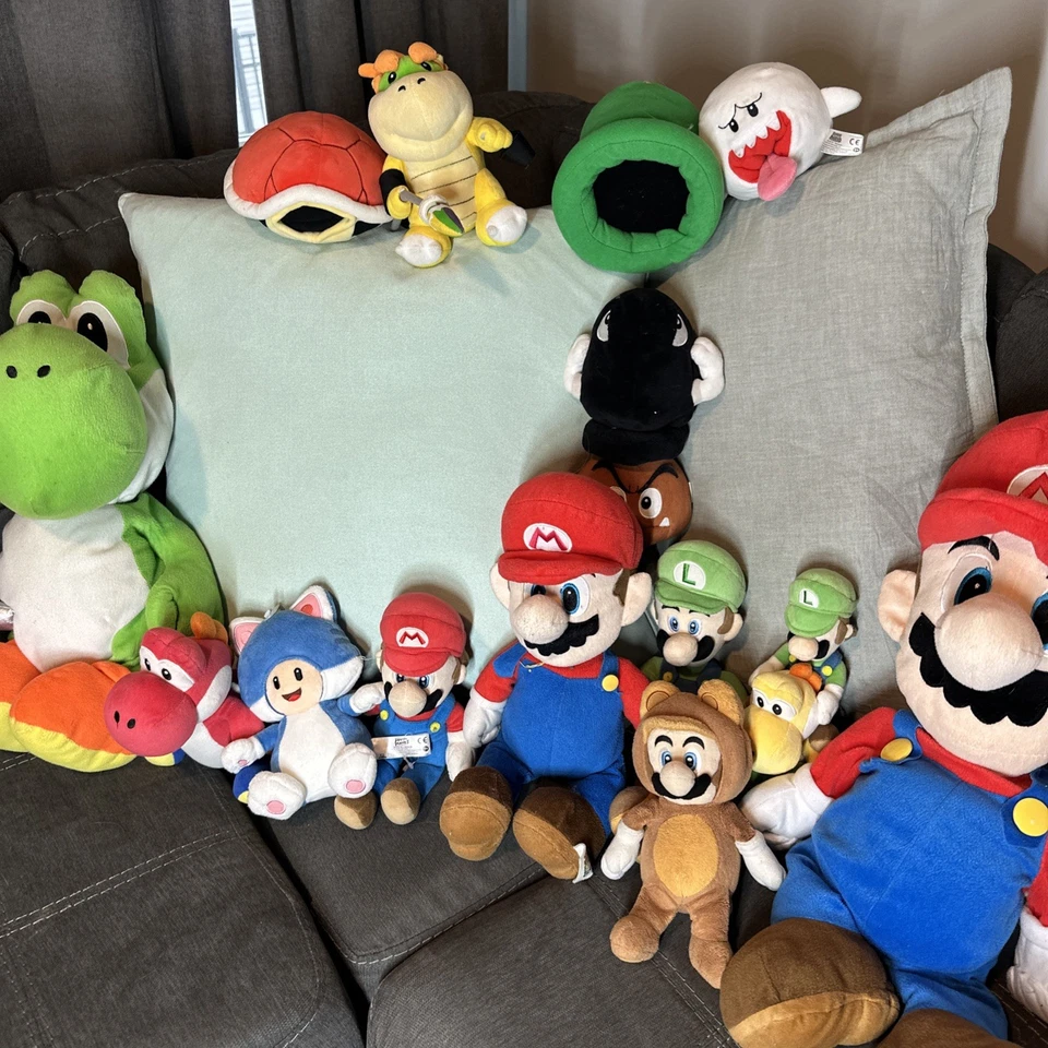 Lote de 15 peluches Nintendo Super Mario - Mario, Luigi, Yoshi Foto 4 de 4