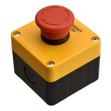Emergency Stop Switch with Enclosure, 660V 10A Red Mushroom Push Button, 1NO