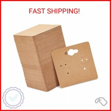Juvale Earring Cards for Selling Jewelry - Kraft Paper Jewelry Tags for Selling