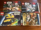 Vintage LEGO Star Wars Instruction Manual Lot 7133 7655 7656 8093 PLO KOON