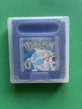 Pokemon Blue (Nintendo Game Boy, 1998) Blastoise Authentic ***Tested, Save Works