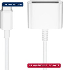 USB C to 30 Pin Female Adapter for iPhone 16, 1 Pack, White/USB-C 30Pin FAST USA