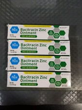 4 Pks Bacitracin Zinc First Aid Antibiotic Ointment 1oz Tube Each Exp 09/26 S24