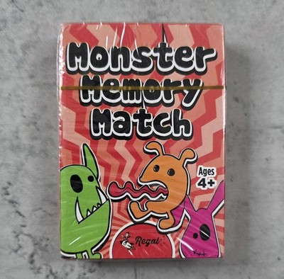 Monster Memory Match Card Game Ages 4+ NEW Sealed