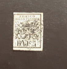 1852 PAPAL STATE BAJ 5 VF/FINE USED ITALY ITALIA ITALIEN