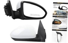 Right Passenger Side Mirror Assembly Compatible with 2011 Right-3Pins White