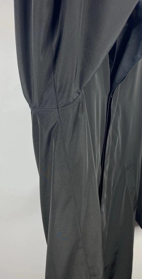 Abrigo negro forro extraíble Giorgio Armani Le Collezioni para hombre talla 52 Italia Foto 3 de 4