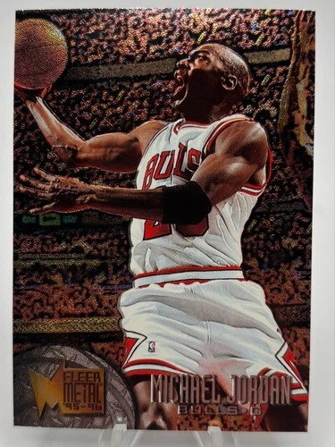 1995-1996 Michael Jordan Fleer Metal #13 Basketball Card